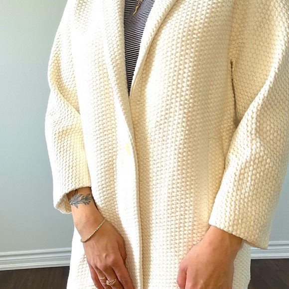 Massimo Dutti cream Spring Coat - Picture 4 of 5